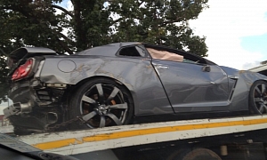 Nissan GT-R Crashed On South African Highway