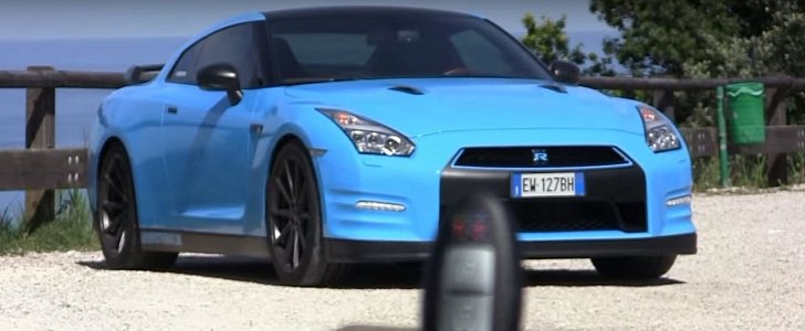 Nissan GT-R with its key