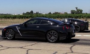 Nissan GT-R Drag Races C6 Corvette Z06 with a Crushing Result <span>· Video</span>