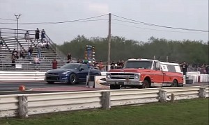 Nissan GT-R Drag Races Old Chevrolet Truck, Regrets It Instantly