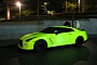 Nissan GT-R Matte Green Fluorescent Wrap: Our Kind of Tennis Ball