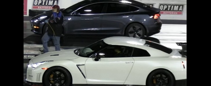 Nissan GT-R Nismo vs. Tesla Model 3