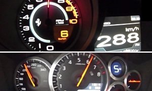 Nissan GT-R Races Ferrari FF From 0 to 155 MPH
