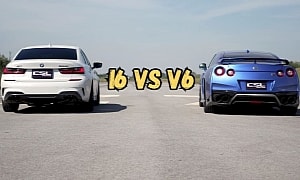 Nissan GT-R Recaro Edition Drag Races Stage 2 BMW M340i xDrive, It's Really Close
