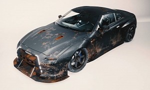 Nissan GT-R "Rustzilla" Shows Its Age in Ratty Rendering