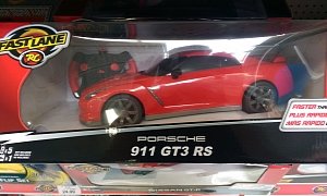 Nissan GT-R RC Car Packed in "Porsche 911 GT3 RS" Box Is a Humiliating Mistake