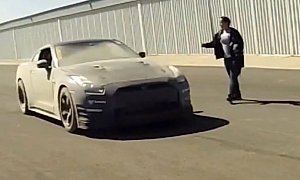 Nissan GT-R Spins onto a Field at 180 MPH, Gets Away With It