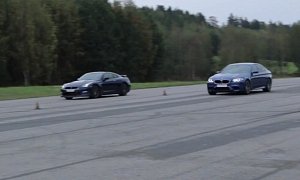 Nissan GT-R Takes a Beating from a BMW M5 in Rolling Drag Race