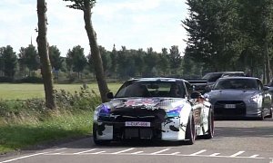 Nissan GT-R with Liberty Walk Widebody and iPE Sounds as Lairy as It Looks