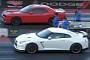 Nissan GT-Rs Fight Hellcats Down the Quarter Mile, Mauling Occurs