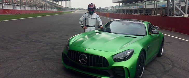 Mercedes-AMG GT R at the Buddh International Circuit