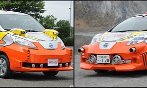 Nissan Leaf and e-NV200 "Ultraman Ginga S" Monster-Fighting Vehicles Unveiled in Japan