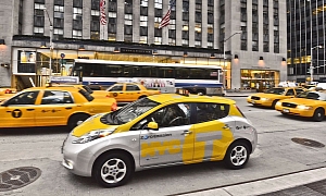 Nissan Leaf EVs Enter Electric Vehicle Taxi Trials <span>· Video</span>