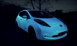 Nissan Leaf Glows in the Dark With New Paint Option