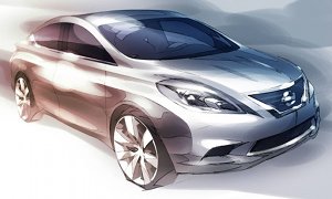 Nissan New Global Sedan Sketch Released