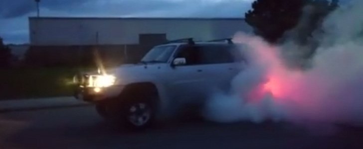 Nissan Patrol burnout