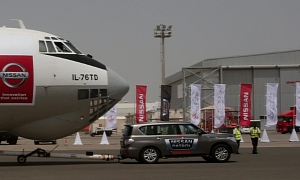 Nissan Patrol Pulls 170-Ton Plane, Sets New World Record