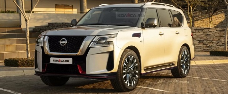 Nissan Patrol Nismo facelift caught undisguised and rendered