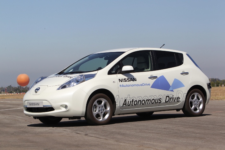 Nissan Leaf EV autonomous car