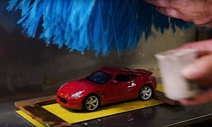 Nissan's Miniature Car Wash Is a Dollhouse for Boys