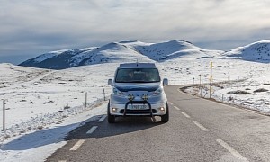 Nissan's New All-Electric e-NV200 Winter Camper Van Concept Is a Beast