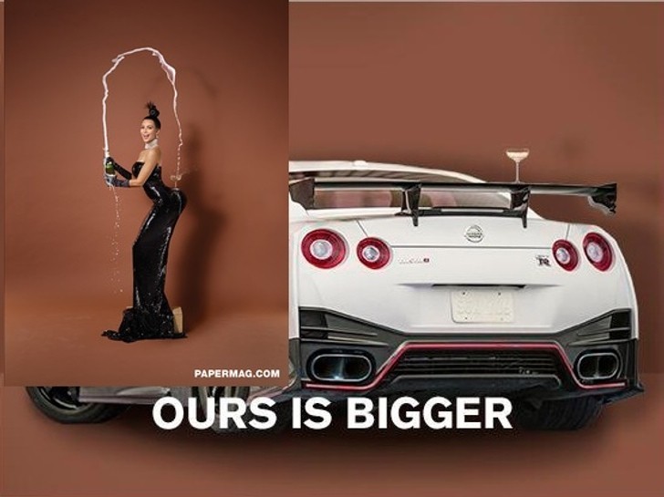 Nissan GT-R vs Kim Kardashian: battle of the butts