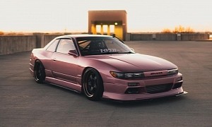 Nissan Silvia S13 "Pink Power" Looks Like JDM Bonanza