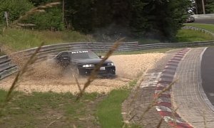 Nissan Skyline GT-R R33 Nurburgring Near Crash Is One Lucky Spin