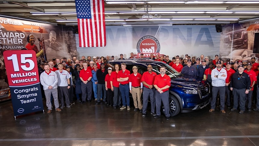 Nissan Smyrna plant's 15 millionth vehicle