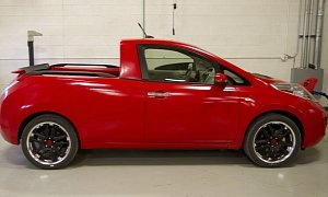 Nissan Team Creates a One-Off Leaf Pickup Truck <span>· Photo Gallery</span>