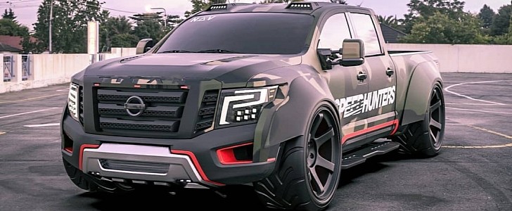 Nissan Titan "Widebody Soldier" rendering