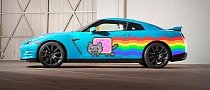 Nissan Trolls Ferrari, Makes Nyan Cat GT-R for Deadmau5