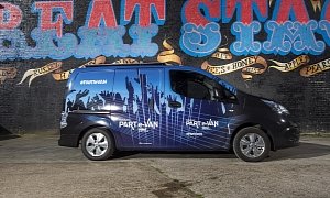 Nissan Turned the e-NV200 Electric Van Into the Ultimate Mobile Disco