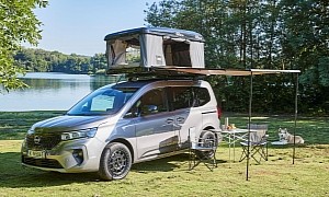 Nissan Turns the Townstar EV Into a Capable Camper With a Roof Tent and Tailgate Kitchen