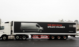 Nissan Uses HGVs to Advertise NV400 Panel Van