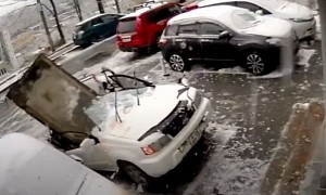 Nissan X-Trail Dies Most Terrible Death in No-Chill Russia