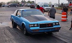 Nitrous Buick Regal With Knight Rider Lights Smokes Fox-Body Mustang