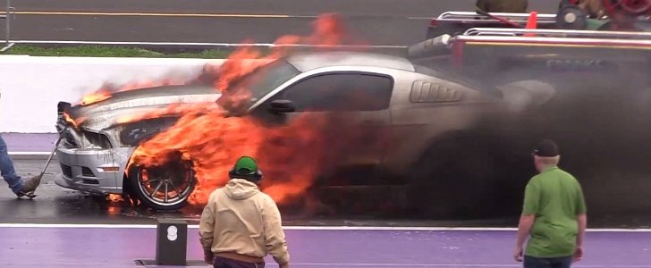 Nitrous Mustang Goes Up in Flames at TX2K16!
