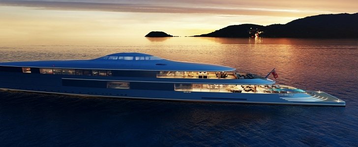 Aqua superyacht concept, the world's first liquid hydrogen-powered