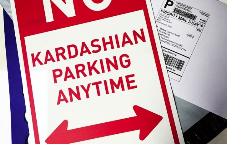 "No Kardashian Parking" Signs Pop-Up in Los Angeles 