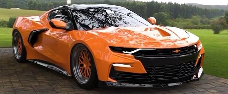 No Legal” C8 Mid-Engine Chevy Camaro ZL1 Gets Digitally-Matched Rotiforms -  autoevolution