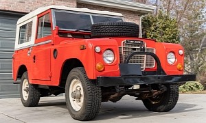 No Reserve for This Red Land Rover Series III, Still Up and Running Strong