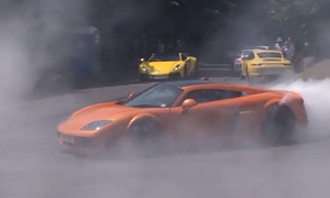 Noble M600 Does Crazy Smoking Donuts at Goodwood