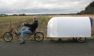 Nomad Is a $150 Lightweight Bicycle Camper Inspired by the Airstream and Made From Trash