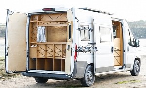 Nomadic Office Is How You Turn an Old Peugeot Boxer Into a Multi-Functional Camper for Two