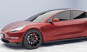 Non-Highland Tesla Model 3 Sedans Look Way Better With a Carbon Fiber Body Kit
