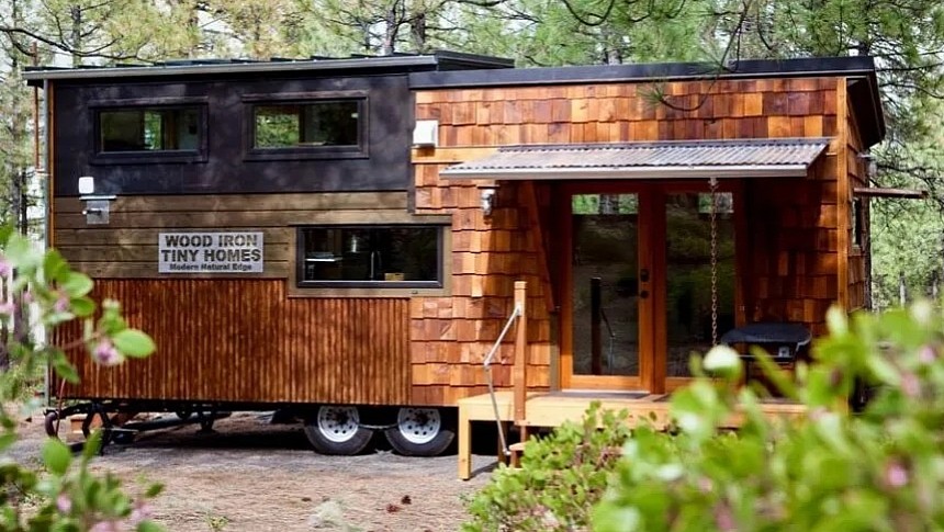 North Sister tiny house with plenty of rustic charm