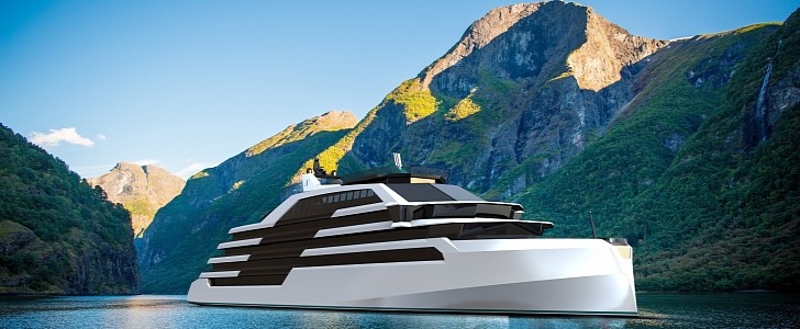 Northern XPlorer's future cruise ship will be equipped with batteries, hydrogen fuel cells, solar power and wind power systems