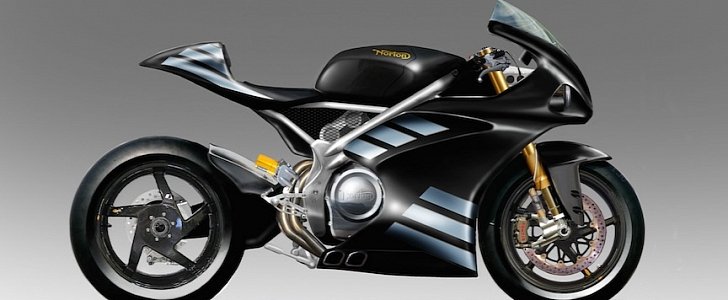 Sketch of the upcoming Norton V4 superbike