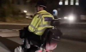 Not Your Regular Superhero: Here’s a Cop Riding a Mobility Scooter
